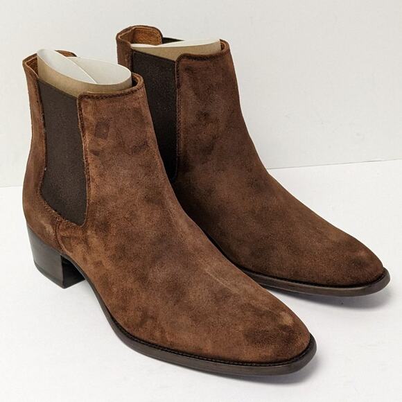 Frye Dara Chelsea Boots, Brown Suede, Women's 8 M - Picture 2 of 7